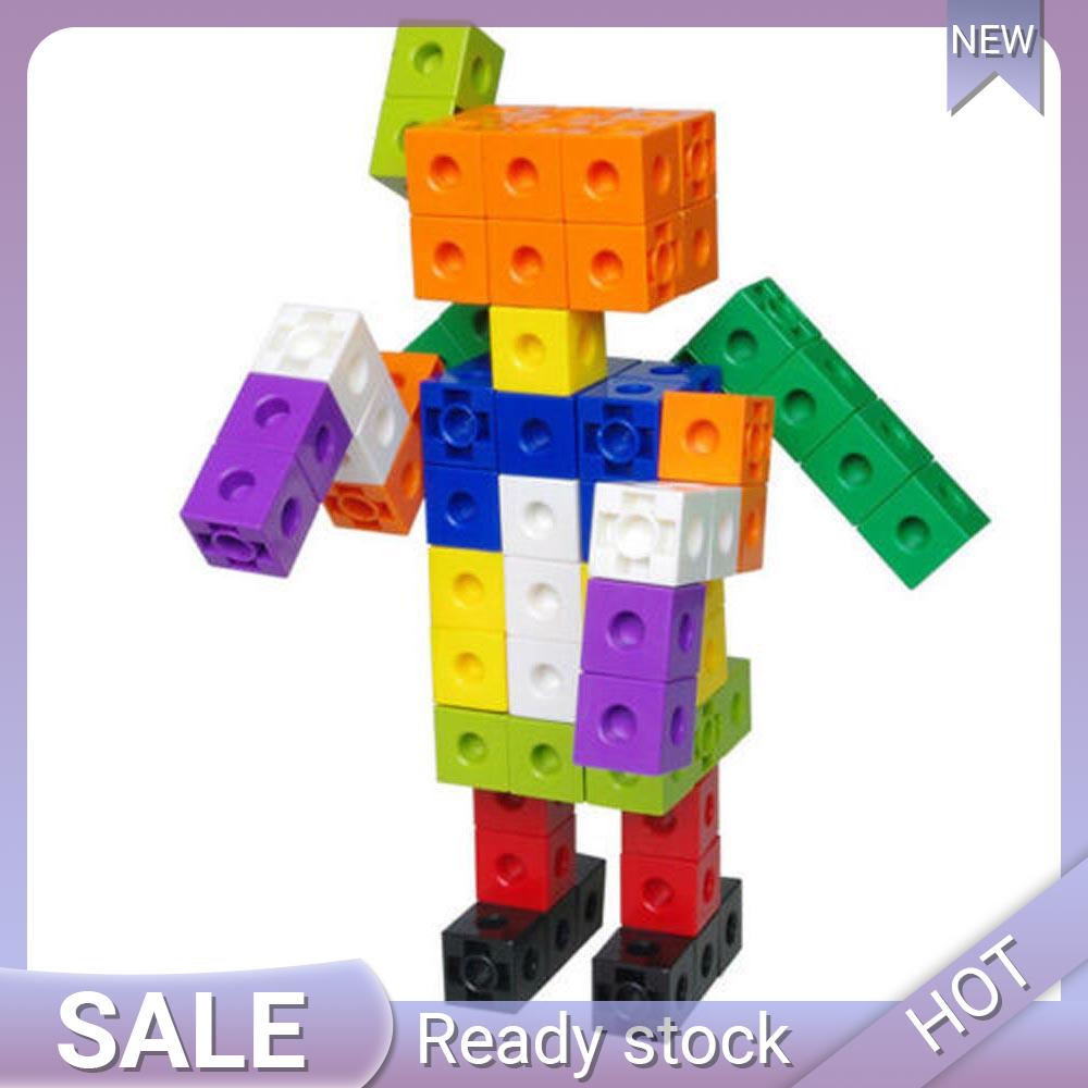 Ready Maths Link Cubes Interlocking Snap Cubes Counting Snap Blocks Toy Gift Hot Sale