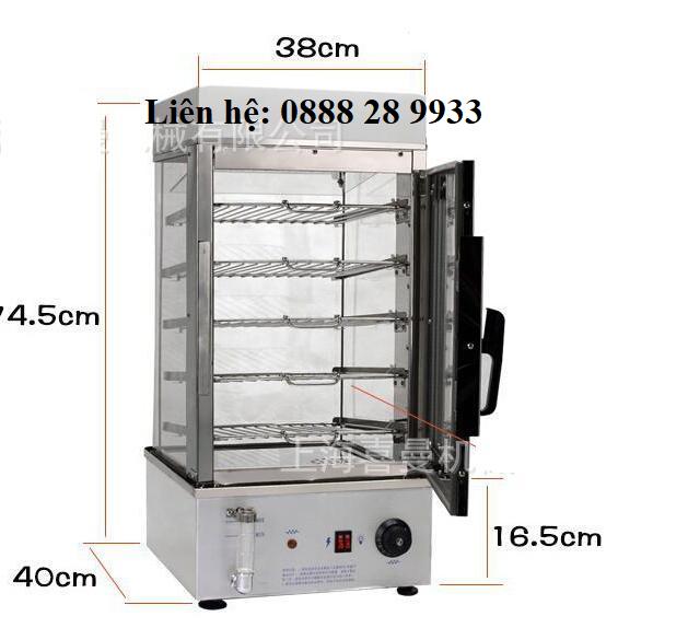 Tủ hấp bánh bao 5 tầng Inox