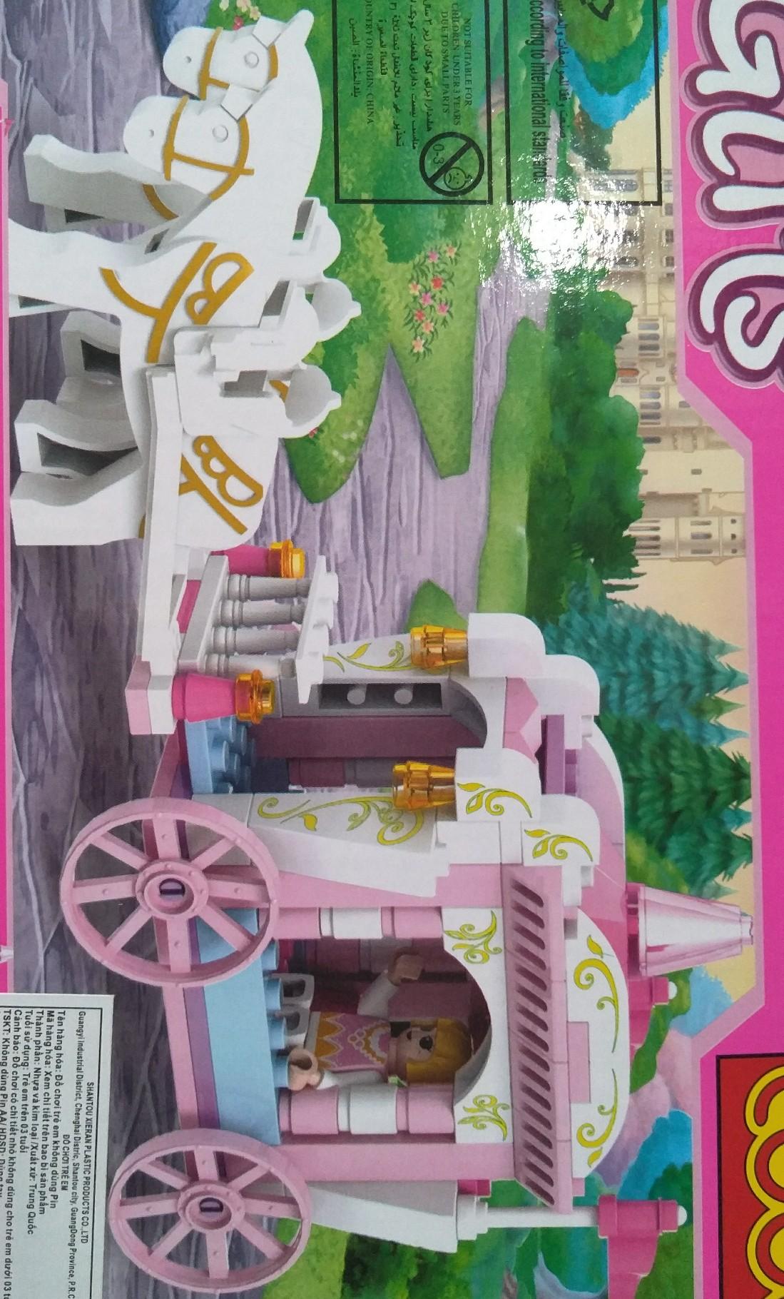 [HCM]BỘ LEGO LẮP RÁP XE NGỰA CÔNG CHÚA