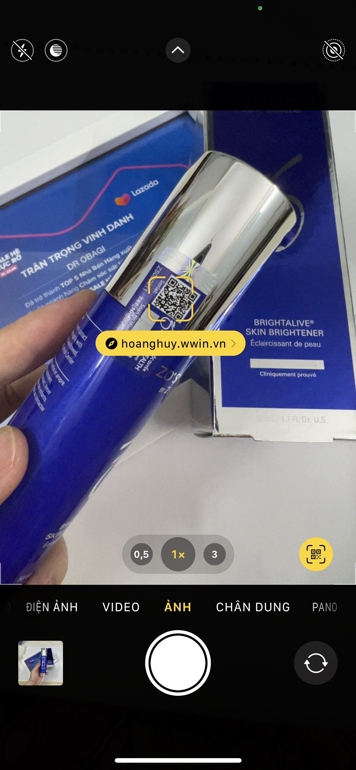 [hàng tem cty] KEM DƯỠNG SÁNG DA BRIGHTALIVE ZO - DR OBAGINI
