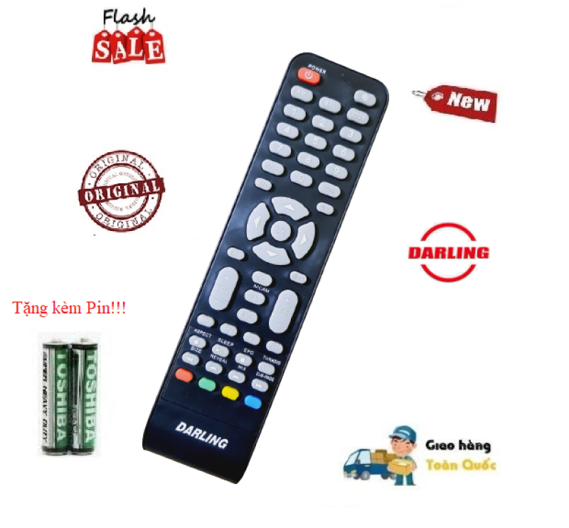 Bảng giá Remote Điều khiển tivi Darling các dòng LED/LCD/Smart TV- Hàng chính hãng Tặng kèm Pin