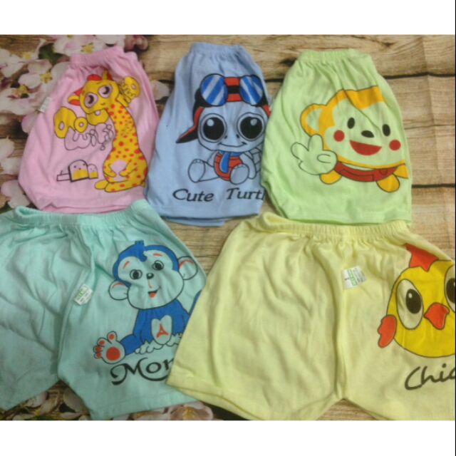 Quần chục cotton cho bé combo 10 quần (quần đùi)