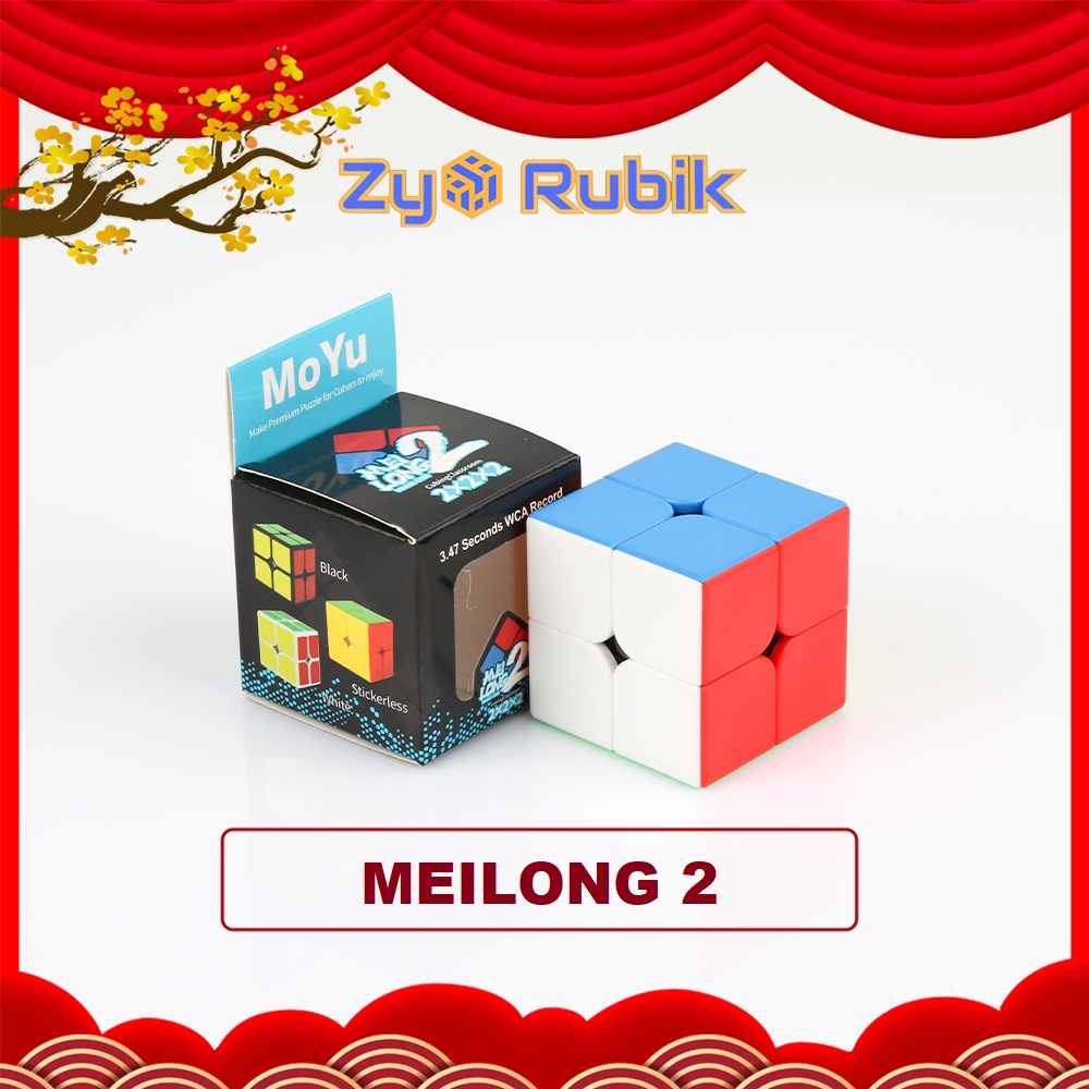 Rubik 2x2 Stickerless MoYu MeiLong MFJS Rubic 2 Tầng 2x2x2 - ZyO Rubik