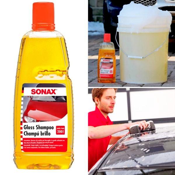 Nước rửa xe đậm đặc sonax gloss shampoo 1000ml