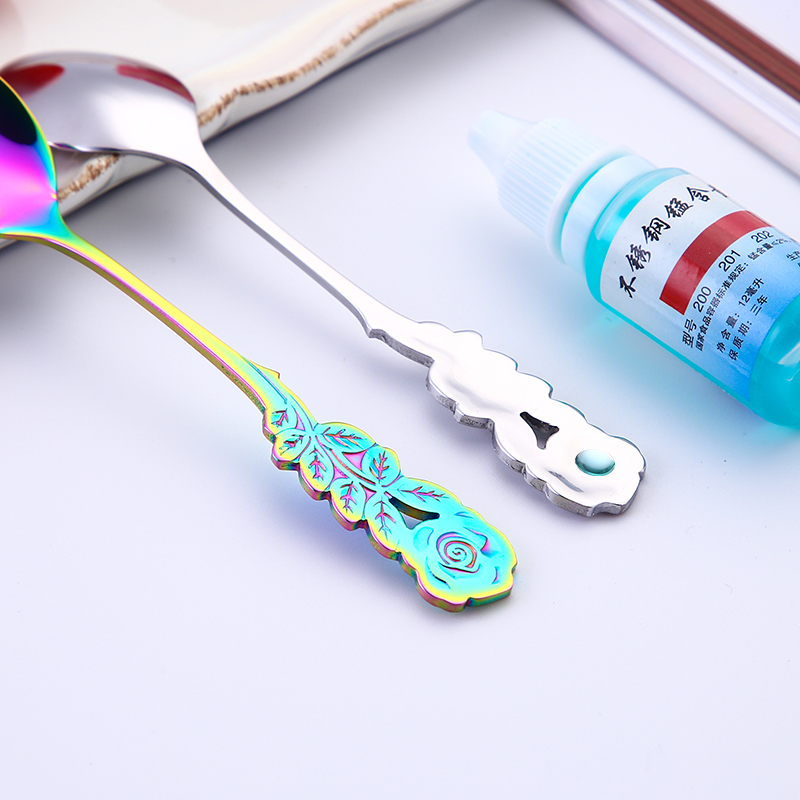Thìa Cà Phê Hoa Hồng Nhiều Màu
