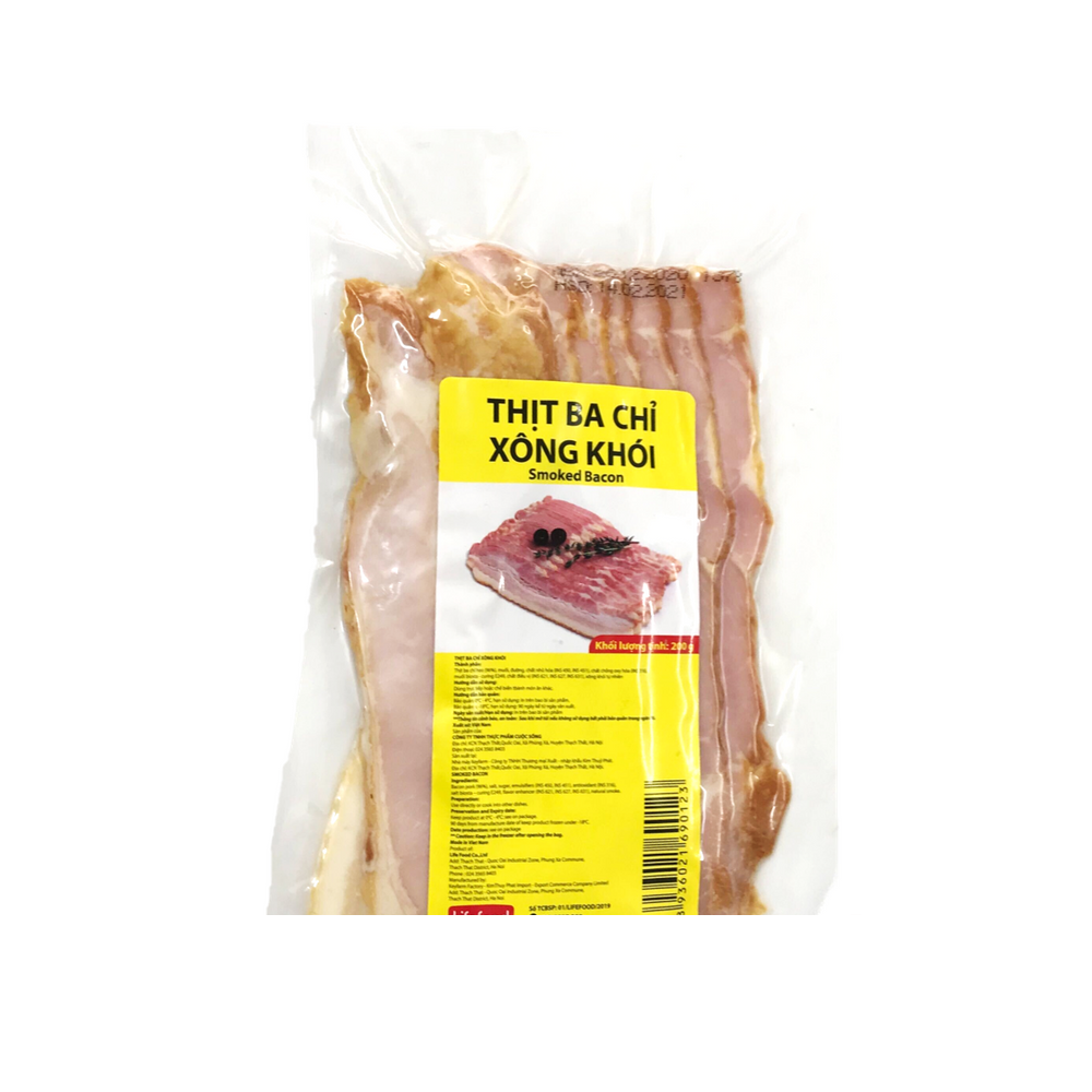 Ba chỉ xông khói hiệu Lifefood 200g