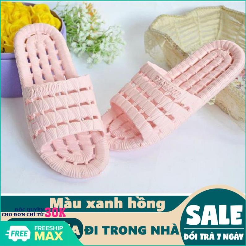 (Chọn màu) Dép đi trong nhà, dép đi trong nhà tắm, văn phòng siêu nhẹ, siêu êm, chống trơn trượt- Free Size giá rẻ