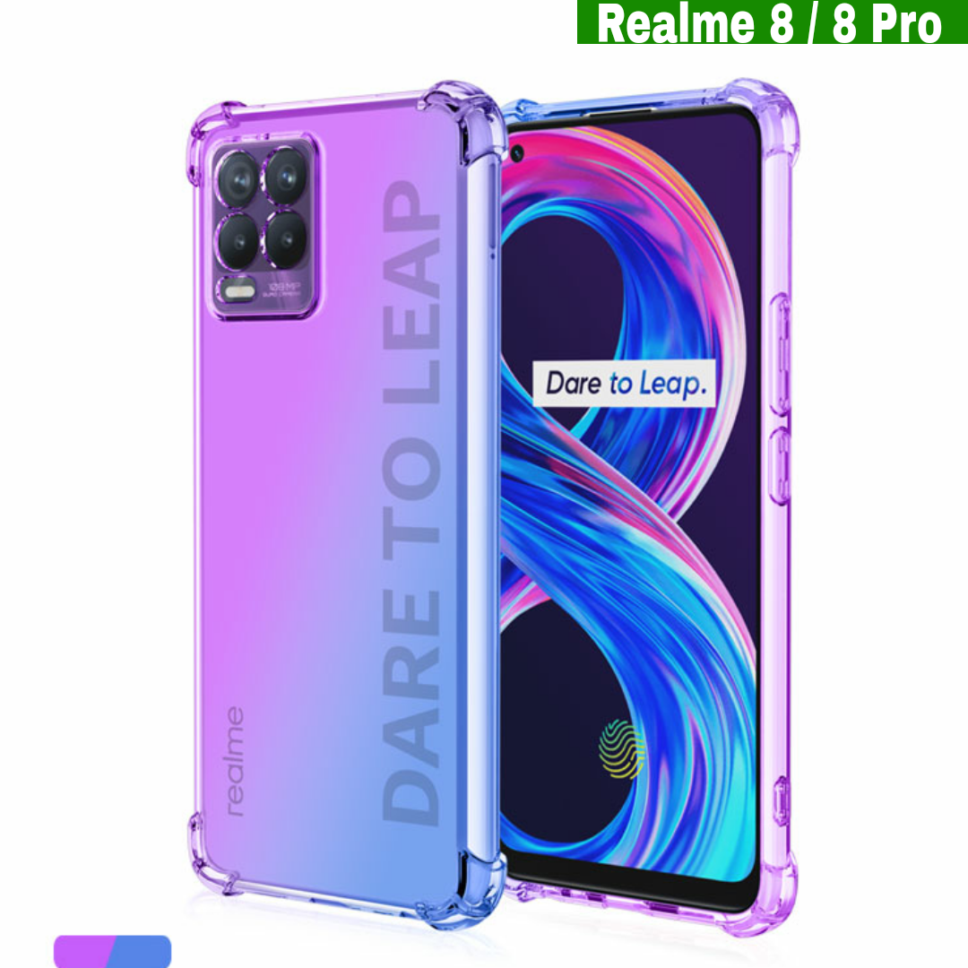 Ốp lưng Oppo Realme 8 / 8 Pro dẻo đa sắc lồi 4 góc chống sốc cao cấp