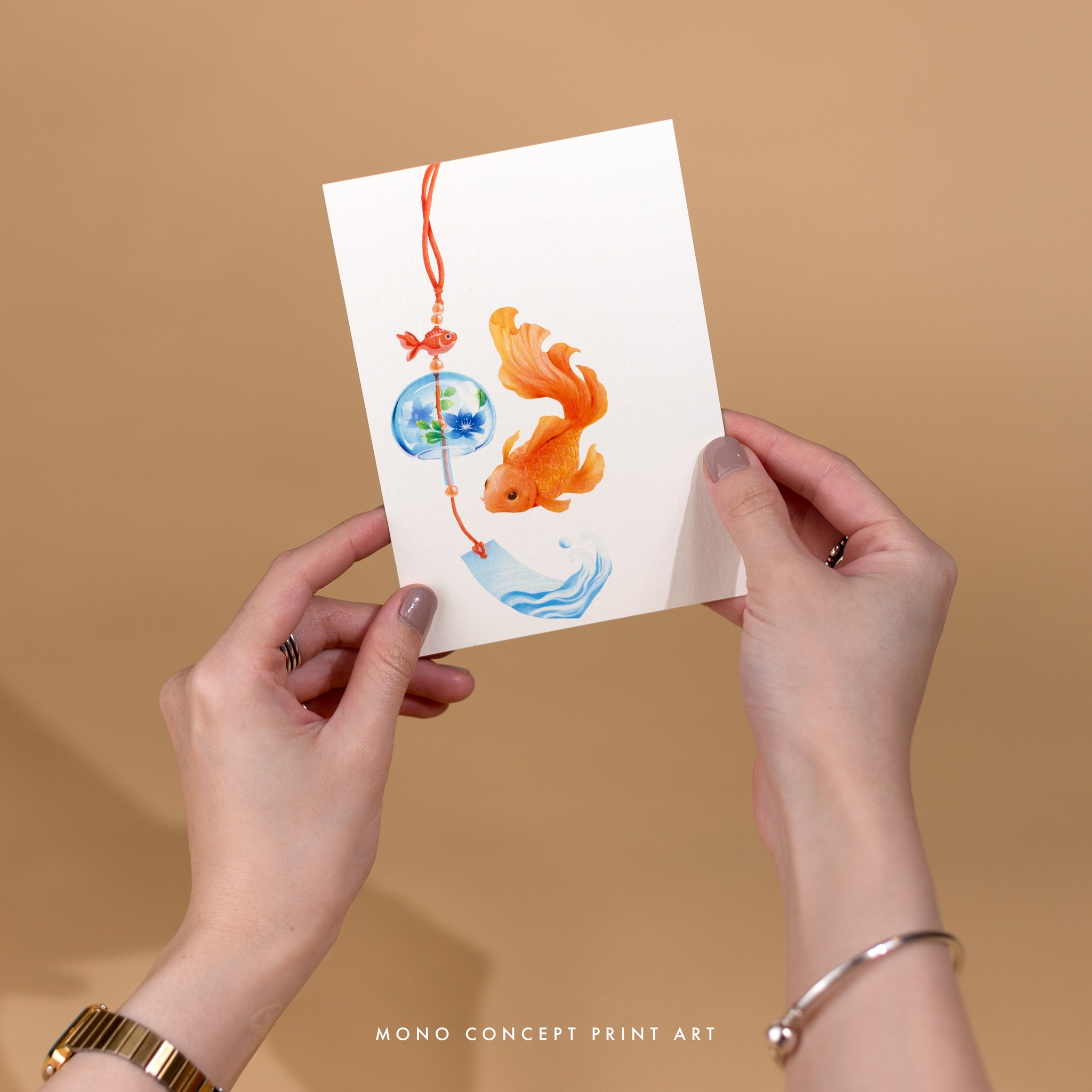 Postcard mẫu Chuông gió