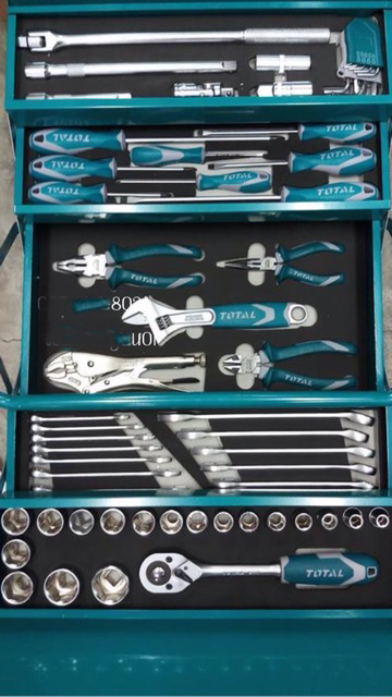 [Trả góp 0%] Bộ đồ nghề cầm tay 59 chi tiết Total THTCS12591