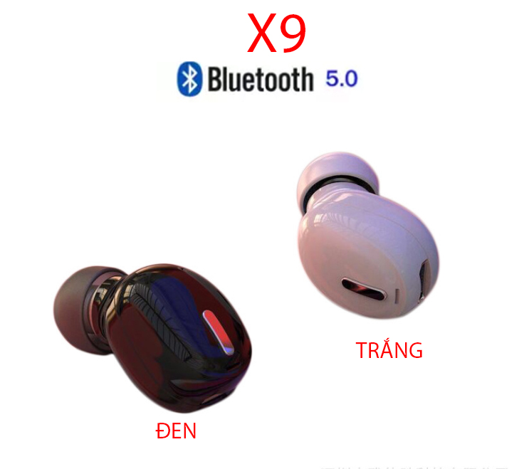 Tai nghe nhét tai bluetooth 5.0 X9- HÀNG NHẬP KHẨU