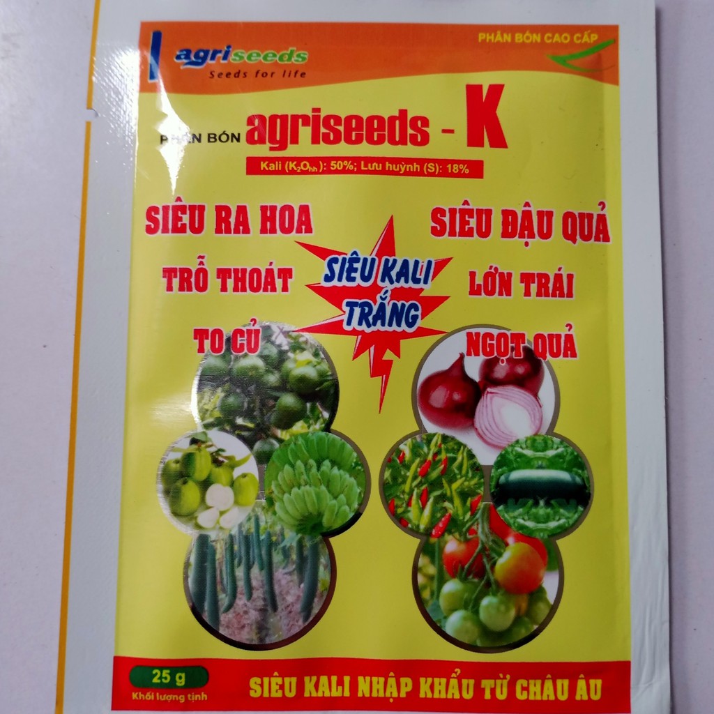 Phân Bón Siêu Kali Trắng Giúp Siêu Ra Hoa - Siêu Đậu Quả