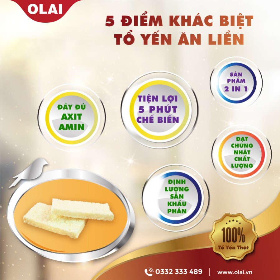 Tổ yến ăn liền hạt sen táo đỏ
