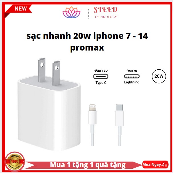 Usb type c sạc nhanh 20w _ bộ sạc iphone sạc nhanh di động type c pd sạc nhanh cho iphone 14 13 12 pro max 11 mini 8 plus