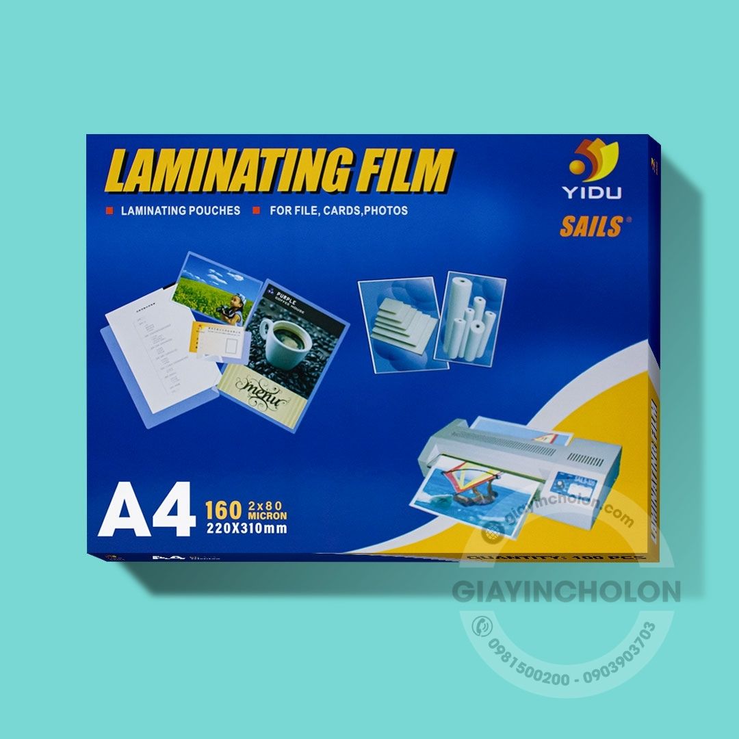(1 Xấp) Màng Ép Plastic 80 Mic Khổ A4
