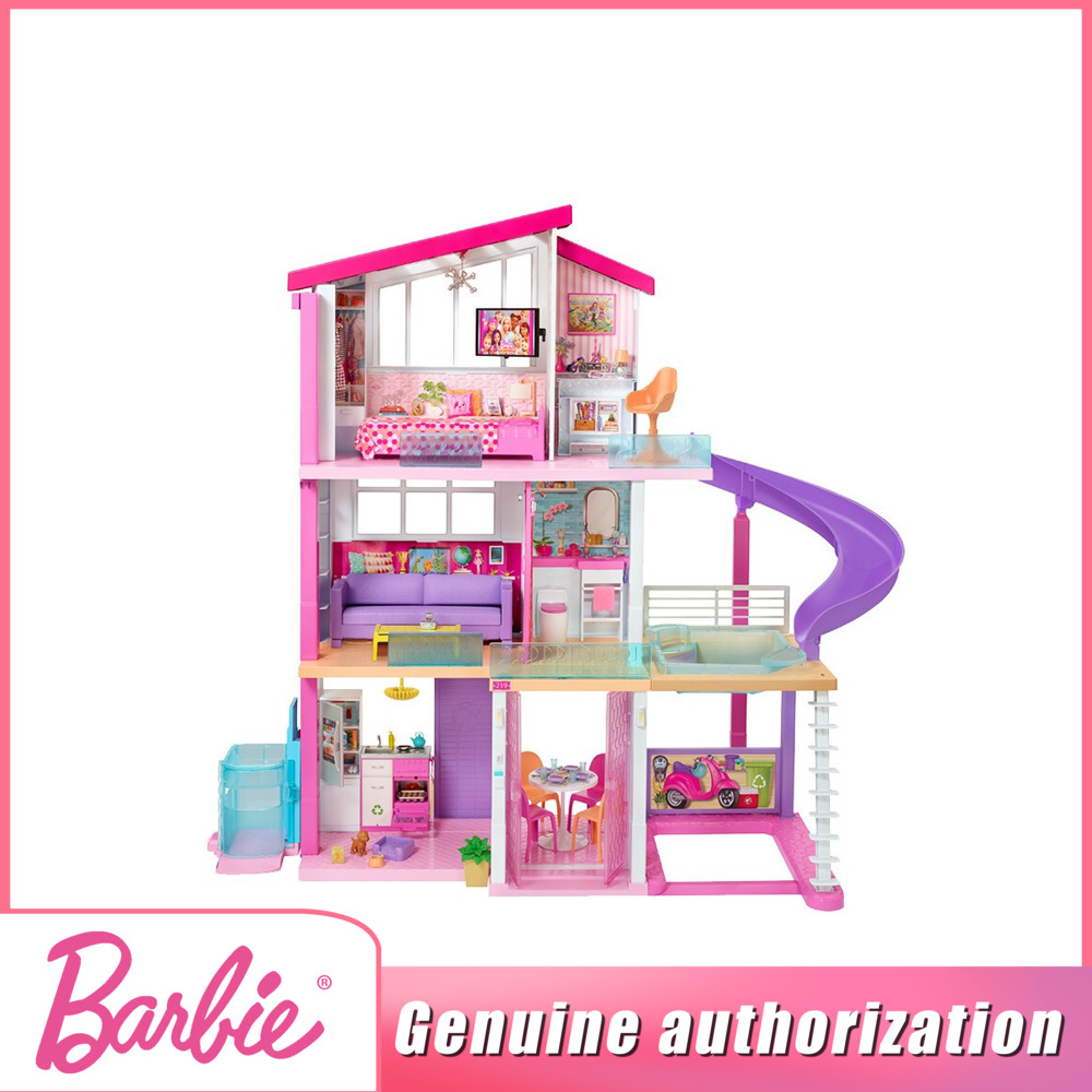 Barbie Barbie Đồ chơi Ngôi nhà Công chúa Nhỏ Búp bê Lâu đài Biệt thự Đồ