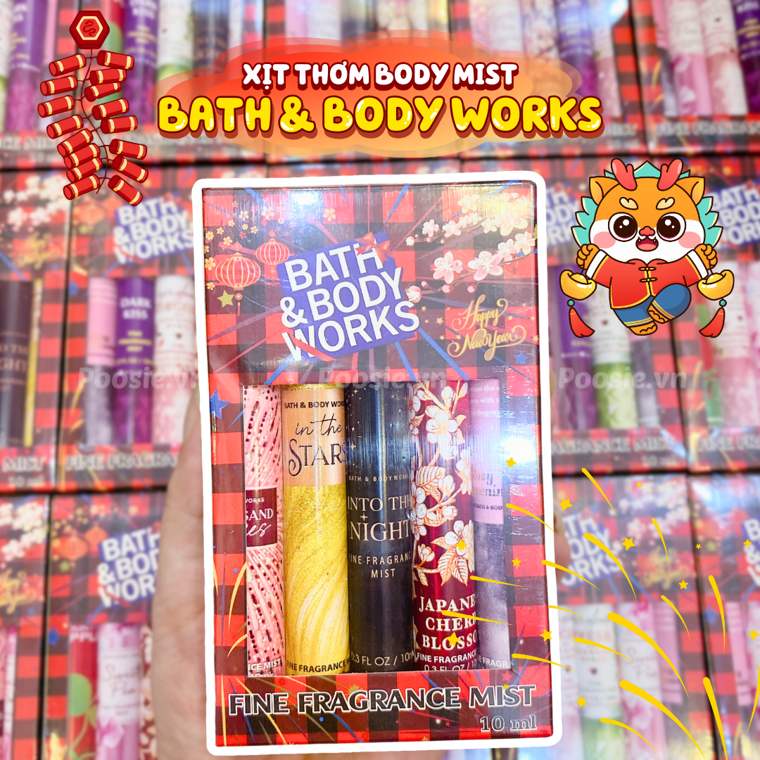 Xịt thơm toàn thân Bath & Body Works Body Mist 10ml