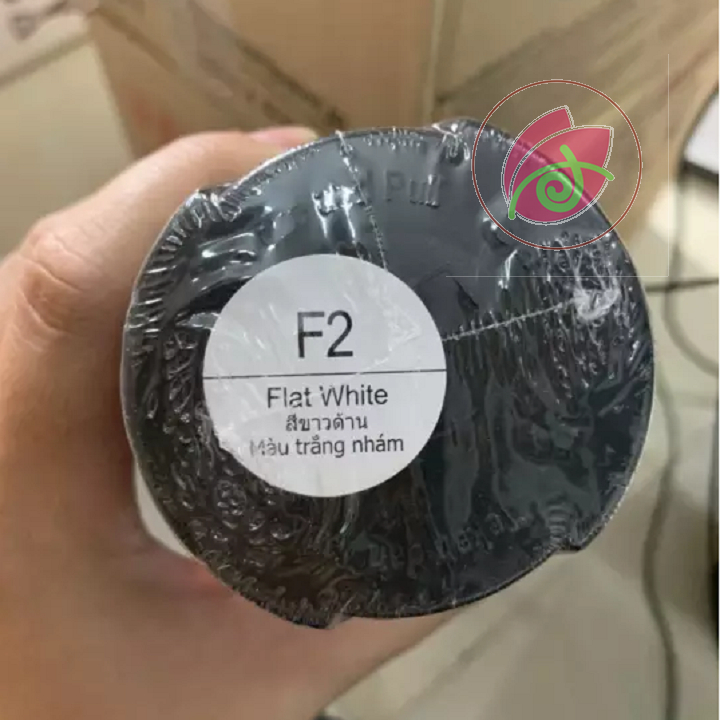 SƠN XỊT xe máy SAMURAI MÀU TRẮNG NHÁM TRẮNG MỜ F2 400ML