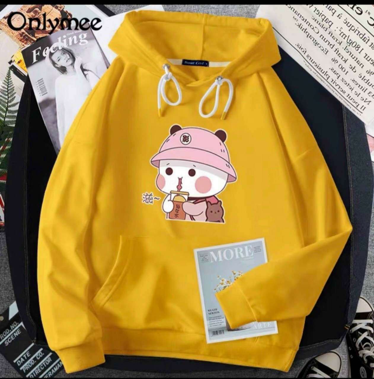 ÁO KHOÁC HOODIE NAM NỮ CHẤT LIỆU VẢI NỈ DÀY DẶN FORM RỘNG MŨ LIỀN CÓ TÚI PHONG CÁCH CÁ TÍNH