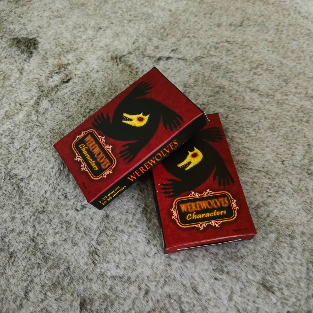 Combo 2 bộ bài Ma sói Characters và Ma sói Deluxe 21 lá