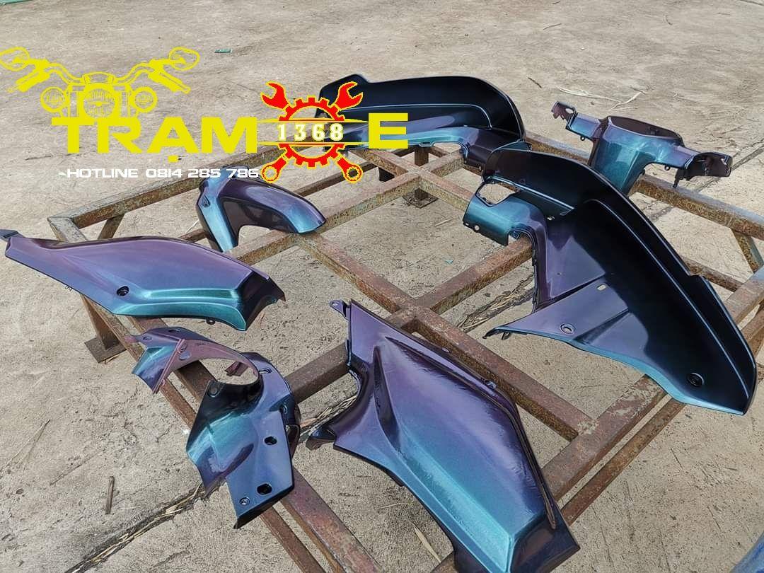 SƠN SAMURAI MÀU 3D XANH TÍM T600