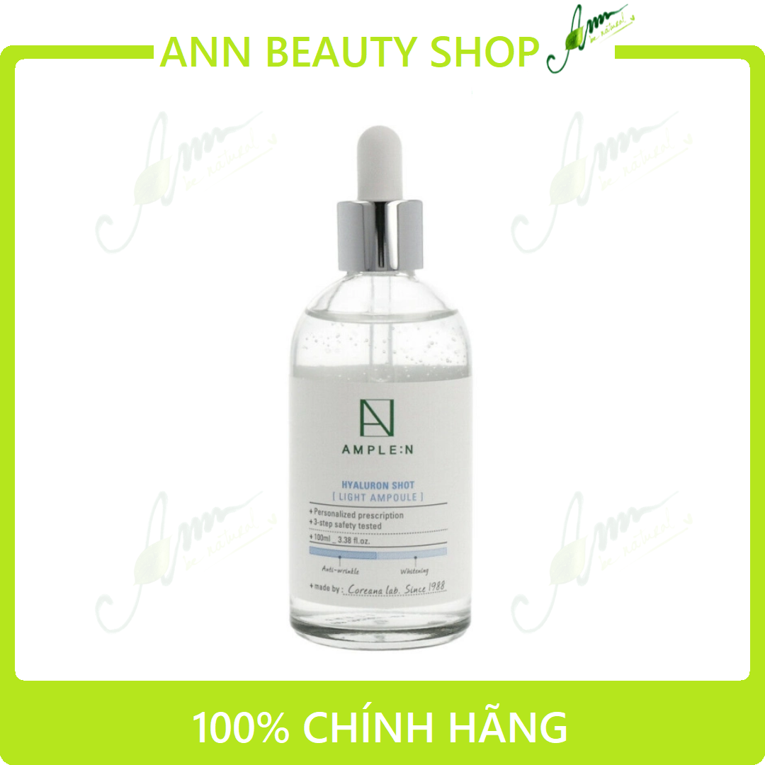 Tinh Chất AMPLE:N Hyaluron Shot LIGHT Ampoule Coreana 100ml