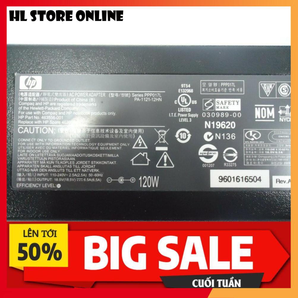 Sạc adapter hp 18.5-6.5a 120w đầu kim