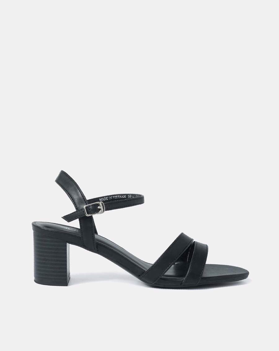 Giày Sandal Nữ 5cm Thời Trang JUNO Gót Vuông Quai Mặt Bất Đối Xứng SD05044