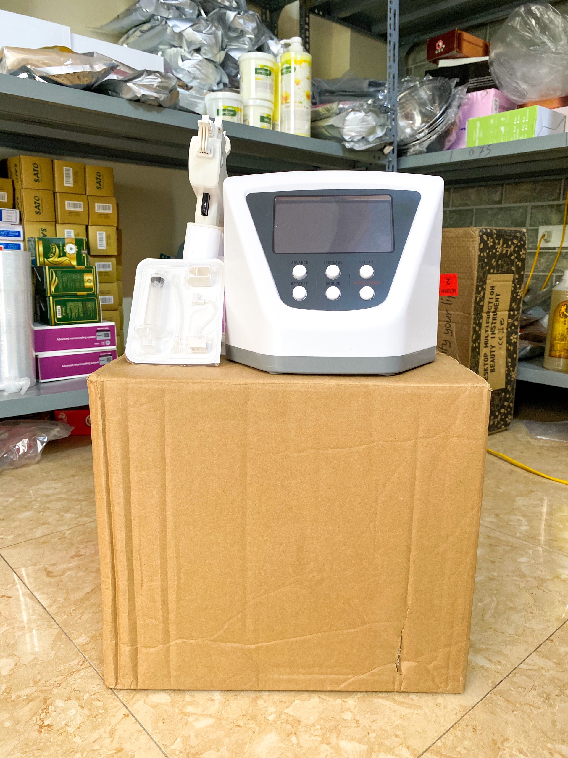 Máy Cấy Dưỡng Chất, Máy Cấy Tinh Chất MesoGun ( Bảo Hành 12 Tháng )