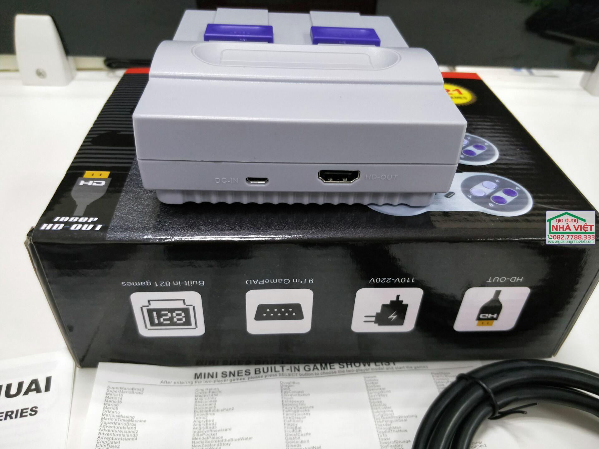 Máy chơi điện tử 4 nút Super Mini HDMI NES 821 trò chơi