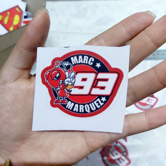 Combo 2 Tem Decal 93 Marquez Tròn Dán Xe Giá Rẻ