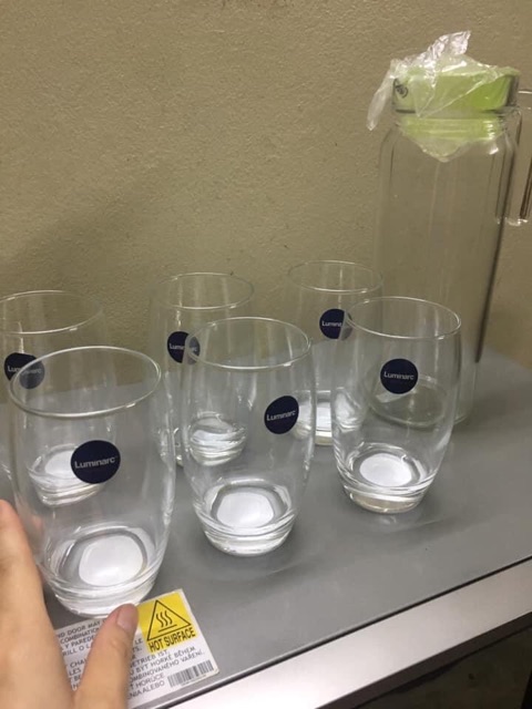 Bộ 6 cốc thủy tinh trong suốt luminarc
