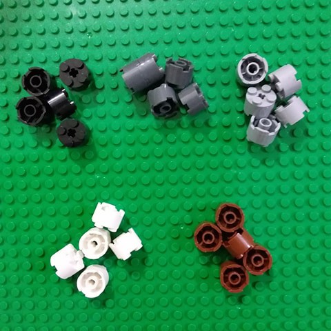 Combo 10 gạch trụ tròn 2x2 no.032 - phụ kiện moc