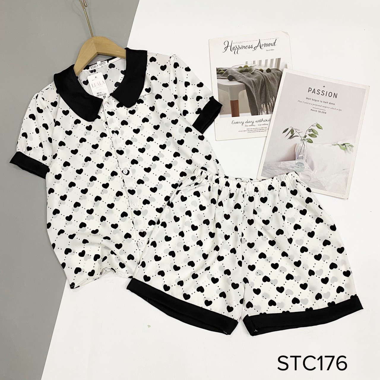 Đồ bộ lụa  Mango có cổ *siêu đáng yêu* nhé !! Hình và mẫu chụp là ẢNH THẬT 100%