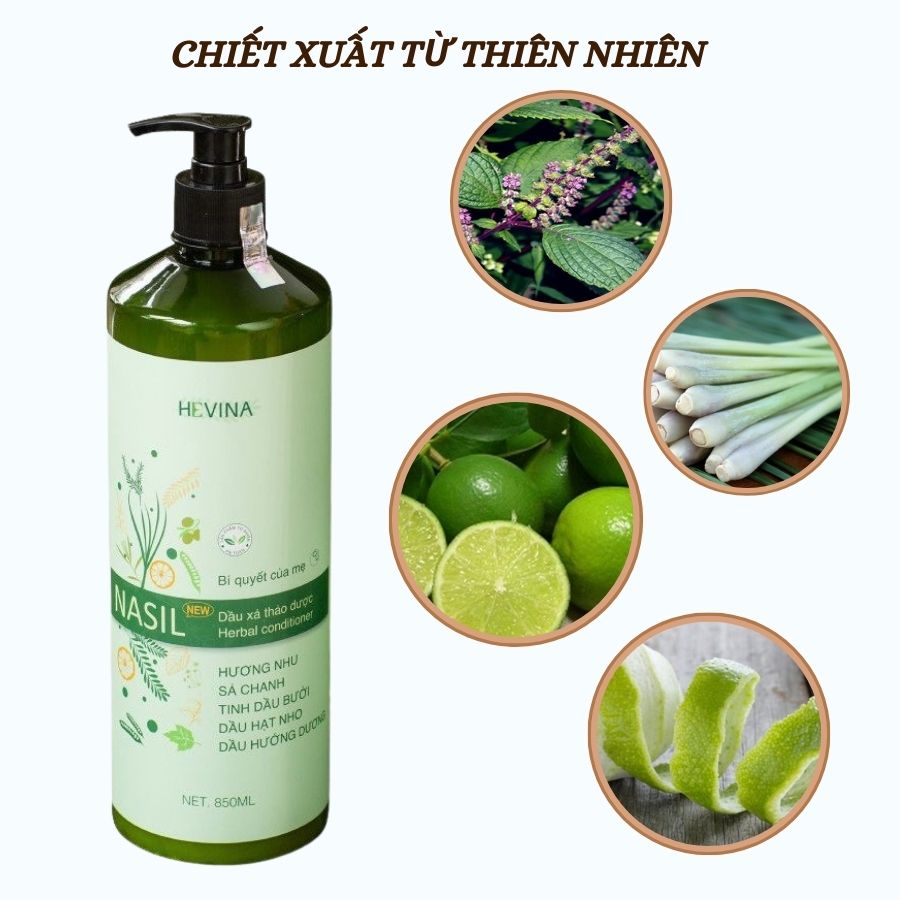 Combo Gội Xả Thảo Dược Bồ Kết HEVINA