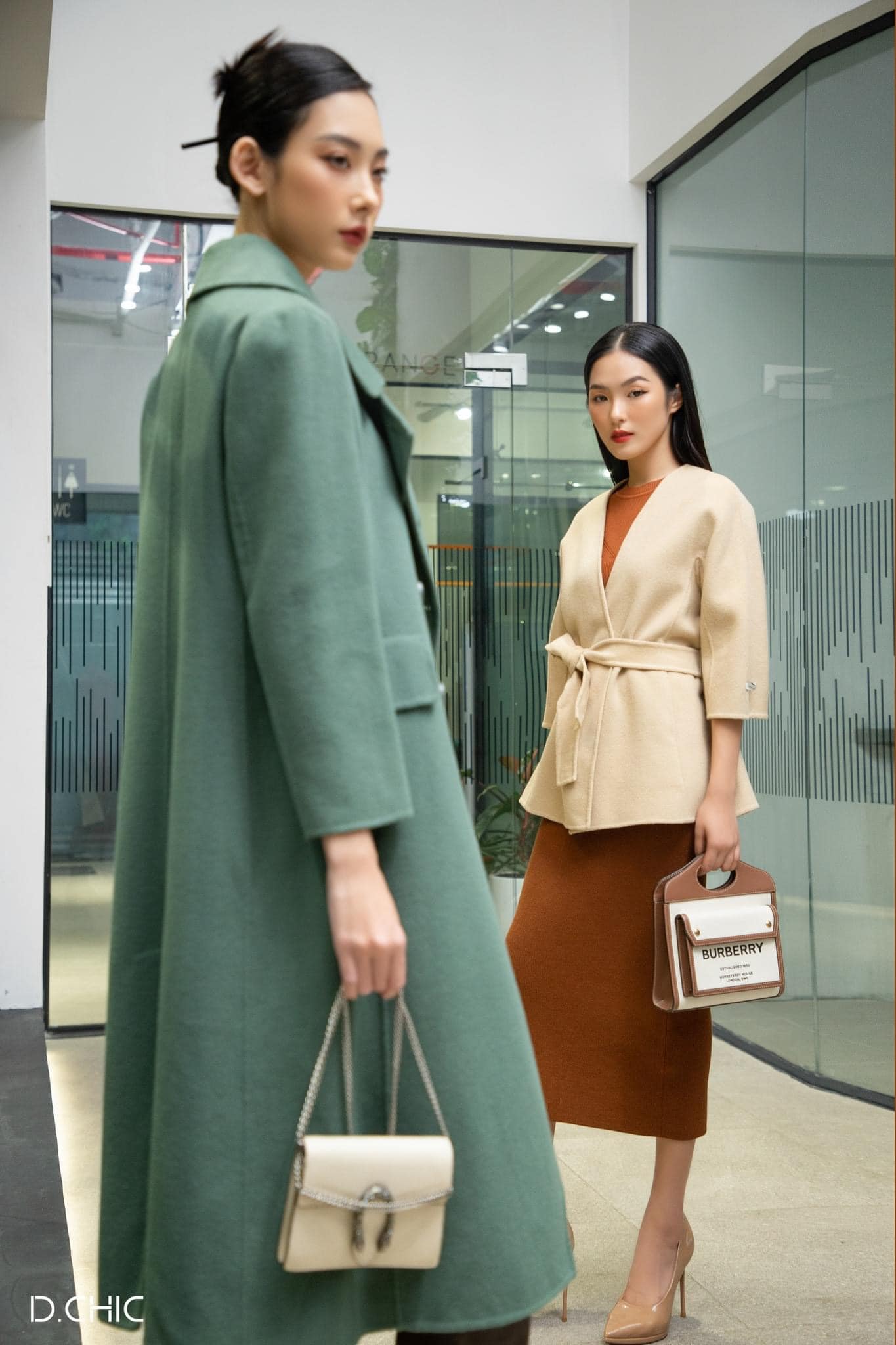 D.CHIC Măng tô dạ Handmade dài cổ Trendcoat   MS: 980151