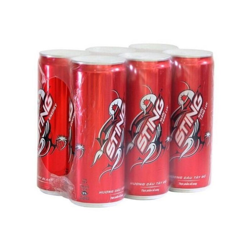 Hỏa Tốc - Thùng 24 Lon Sting Đỏ 330 Ml