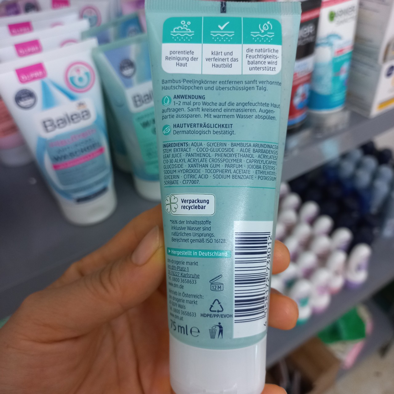 Tẩy Da Chết Mặt BALEA 75ML [NỘI ĐỊA ĐỨC]