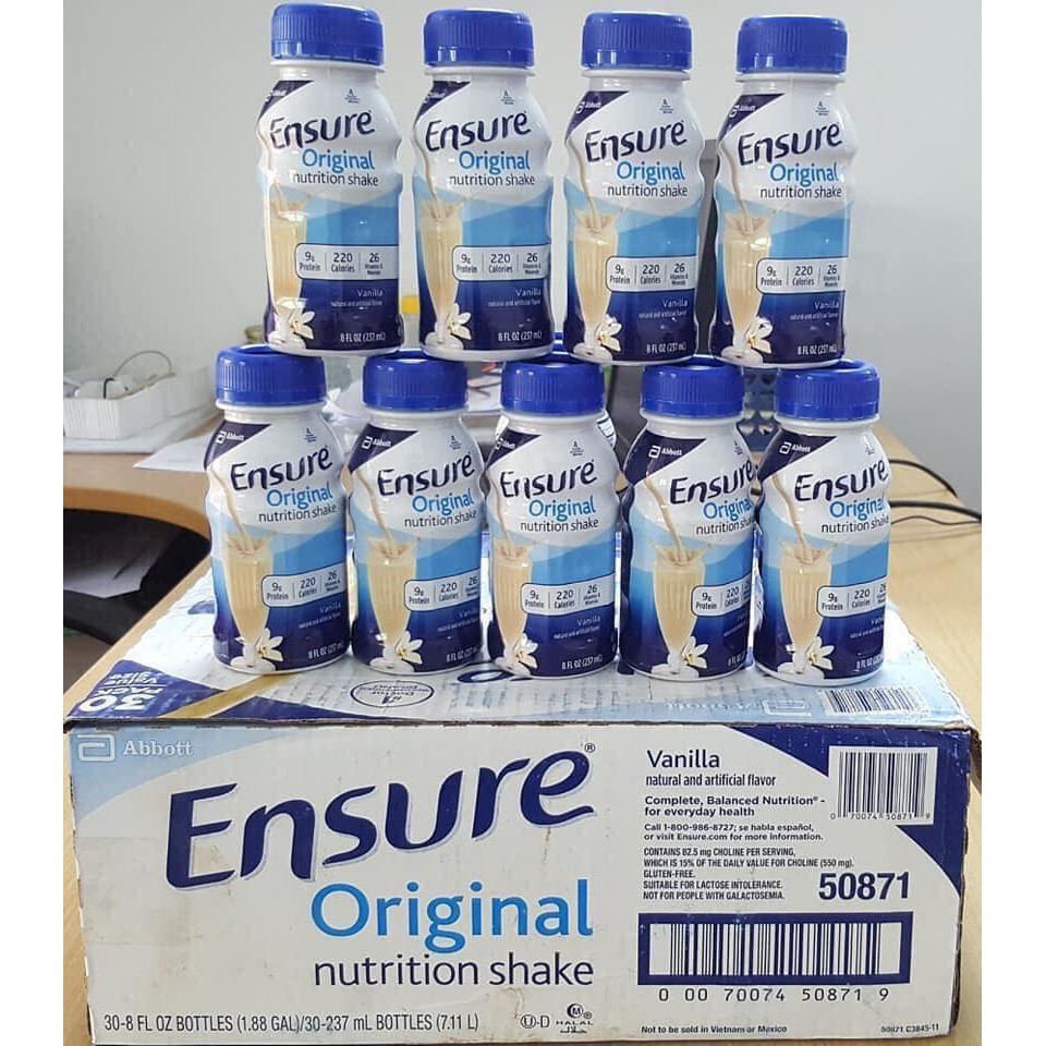 Sữa Ensure thương hiệu Abbott Hoa Kỳ (Abbott Việt Nam phân phối)