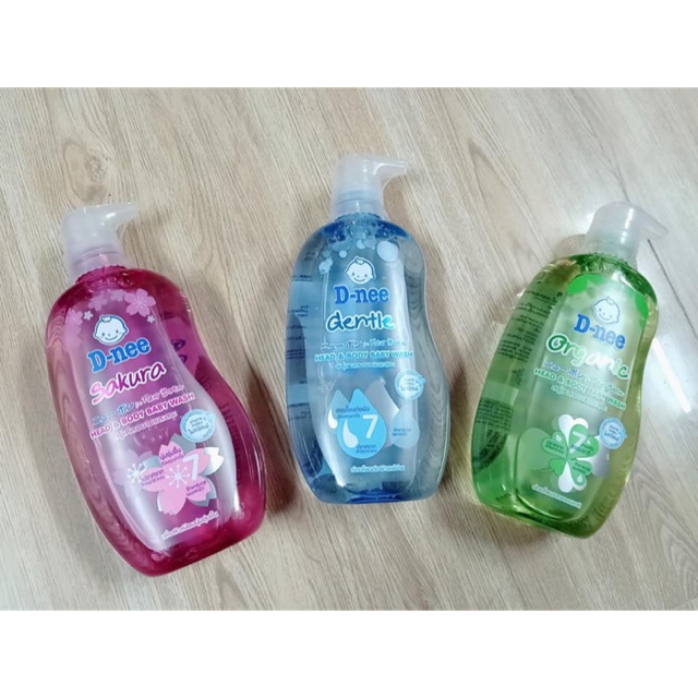 Sữa Tắm Gội em bé Dnee Organic, Sakura, Gentle 400ml