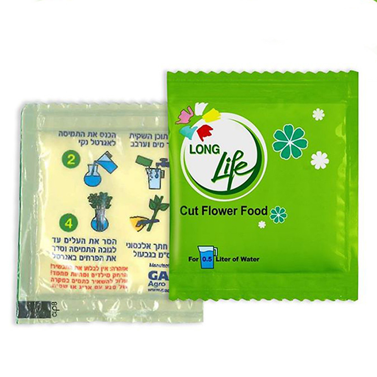 [HCM]Combo 50 gói Nước cắm hoa lâu tàn dạng bột 5gr của Israel giúp hoa Hoàng Anh và hoa khác tươi lâu và hạn thay nước cho hoa