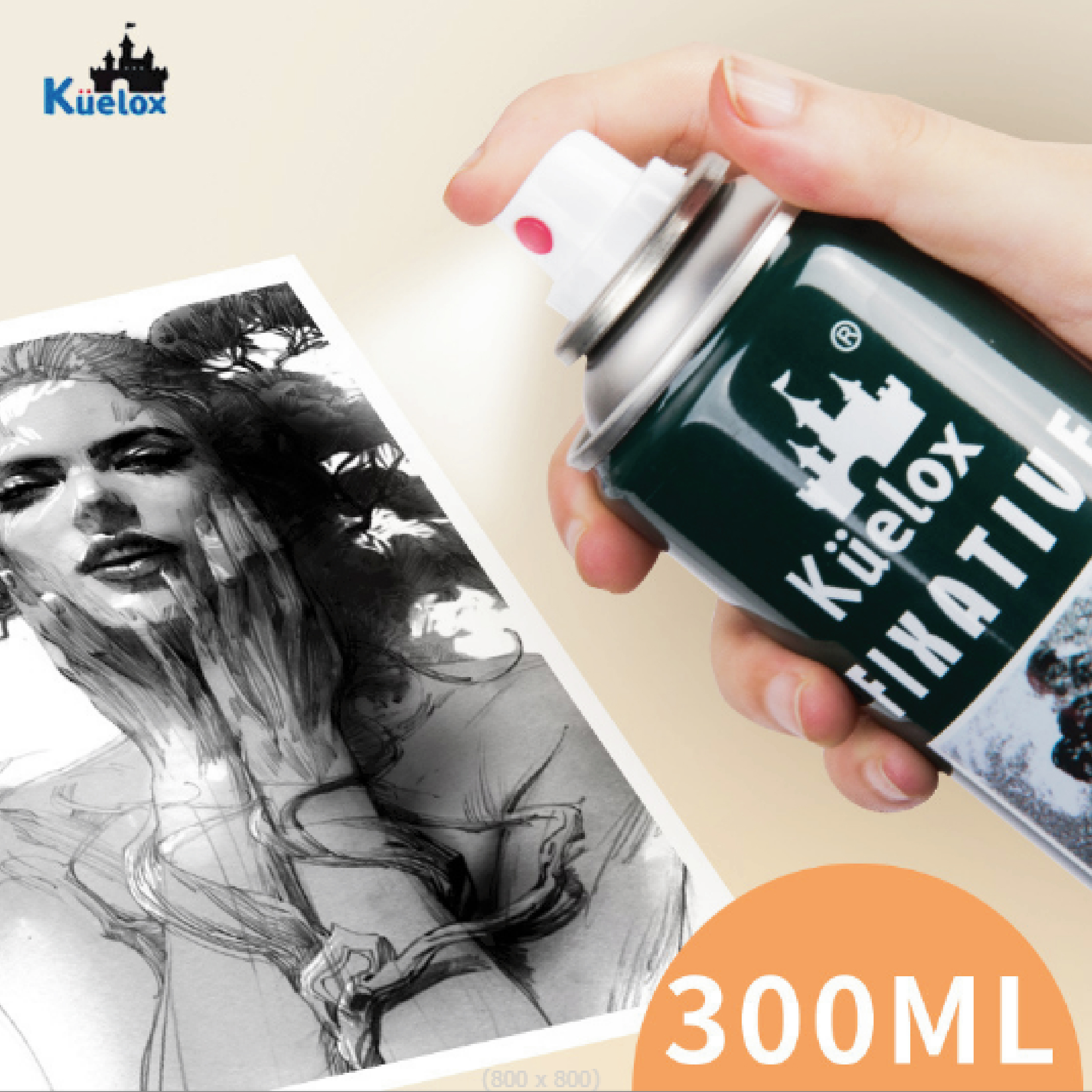 Xịt bảo quản tranh Kuelox 180ml 300ml