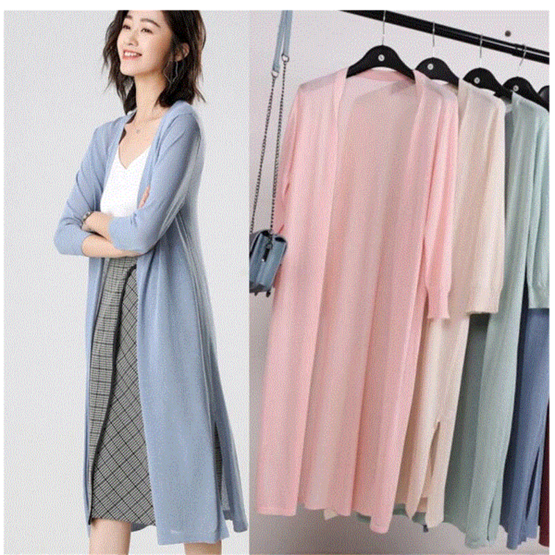 Áo khoác nữ cadigan form dài