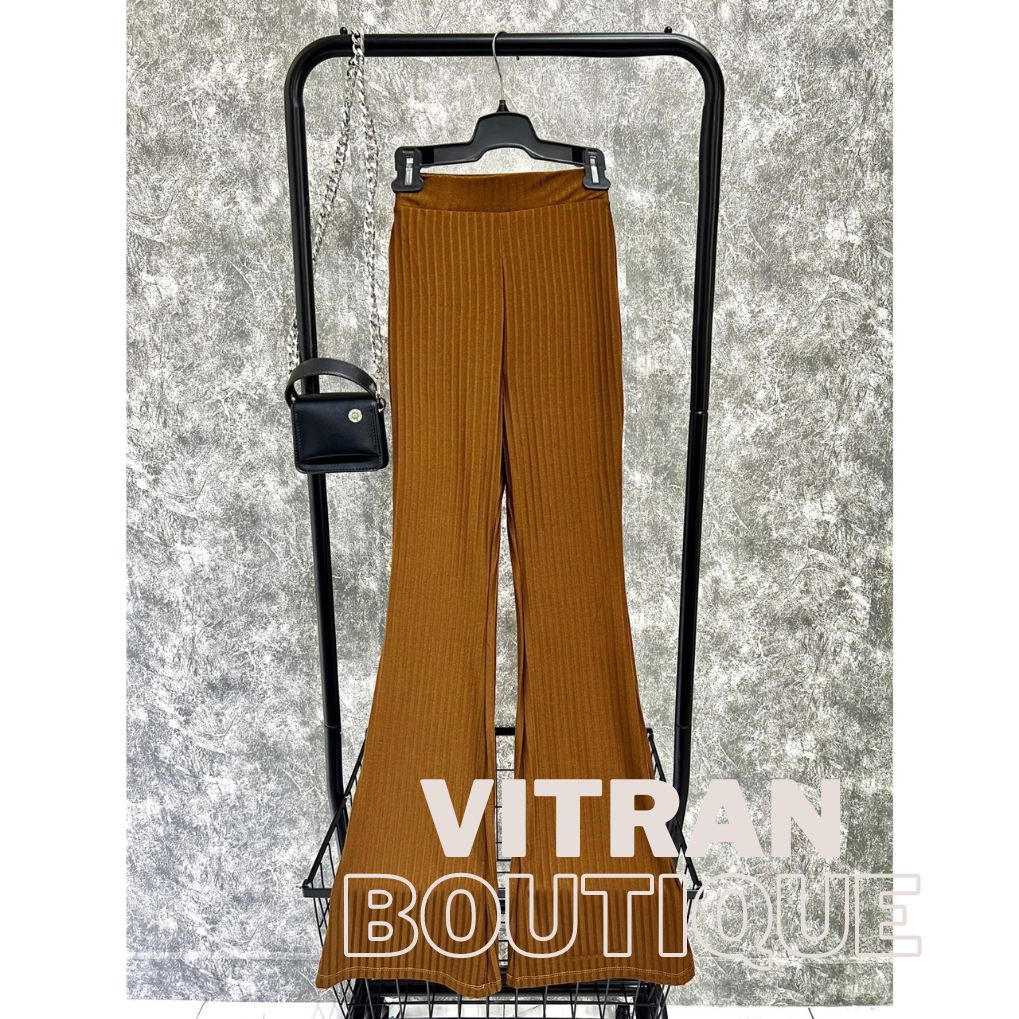 Quần Ống Loe Thun Tăm Lớn