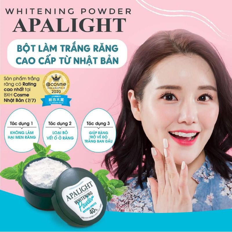 Bột trắng răng Apalight nội địa Nhật