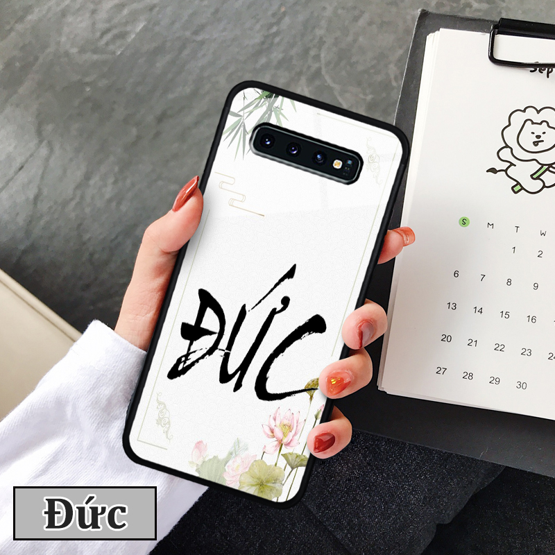 Ốp lưng Samsung Galaxy S10 5G in 3D chữ thư pháp