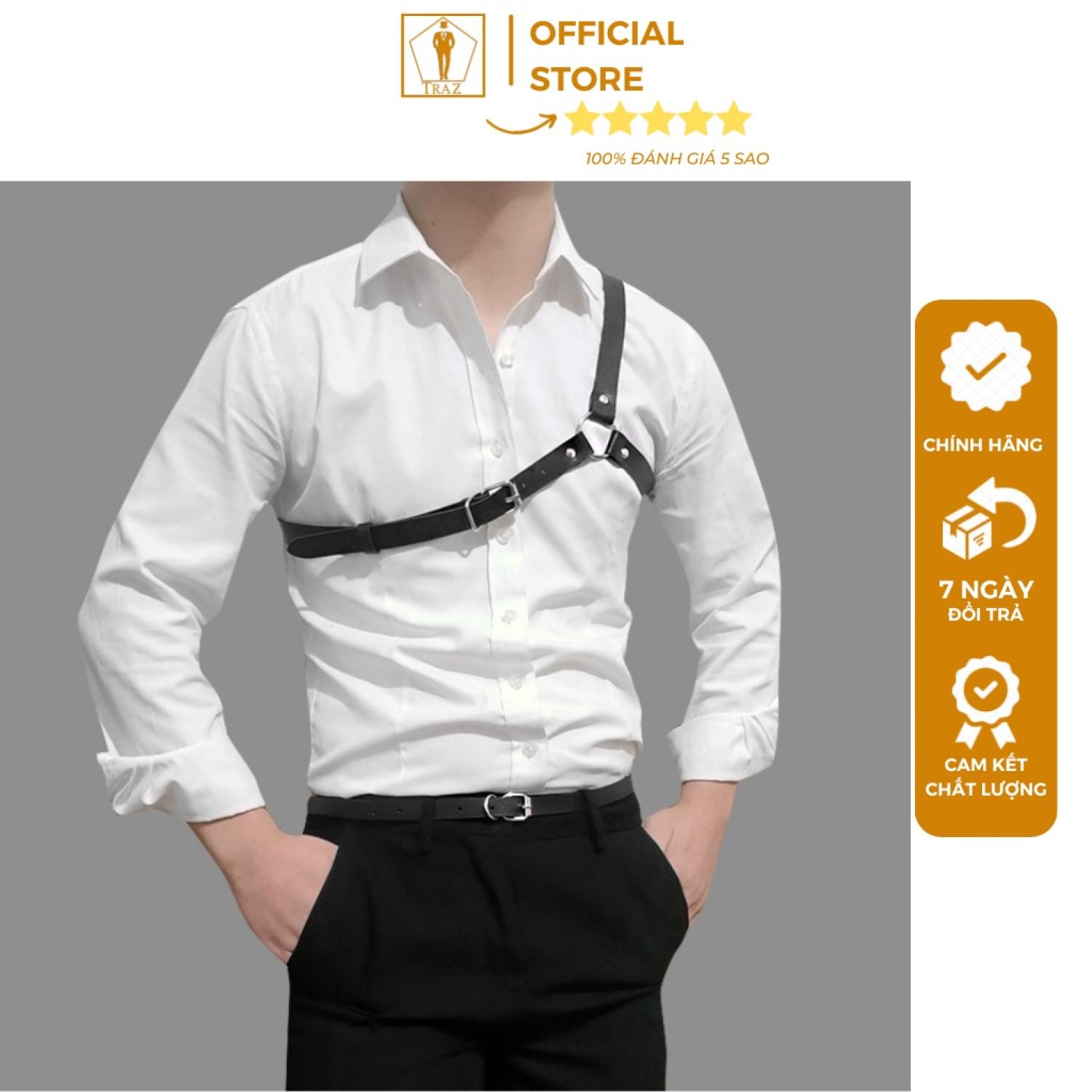 Dây đeo đai nịt traz áo sơ mi nam thời trang