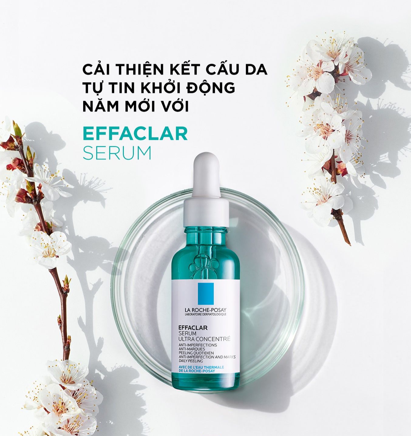 La Roche Posay Tinh Chất Effaclar Serum 3 Tác Động Giảm Mụn, Thâm Sau Mụn Và Lỗ Chân Lông To 30ml