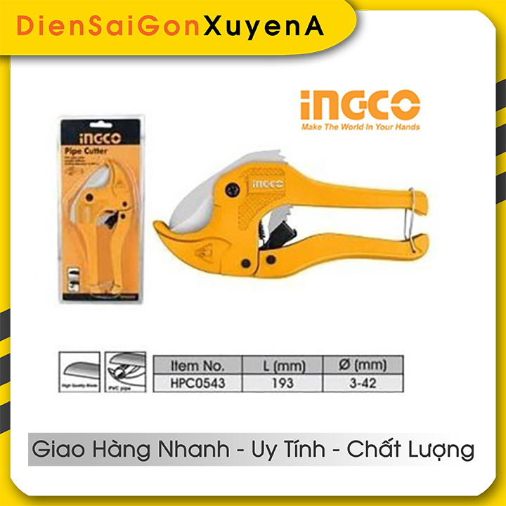 Kéo cắt ống nhựa PVC 193mm INGCO HPC0543 - ĐIỆN SÀI GÒN XUYÊN Á