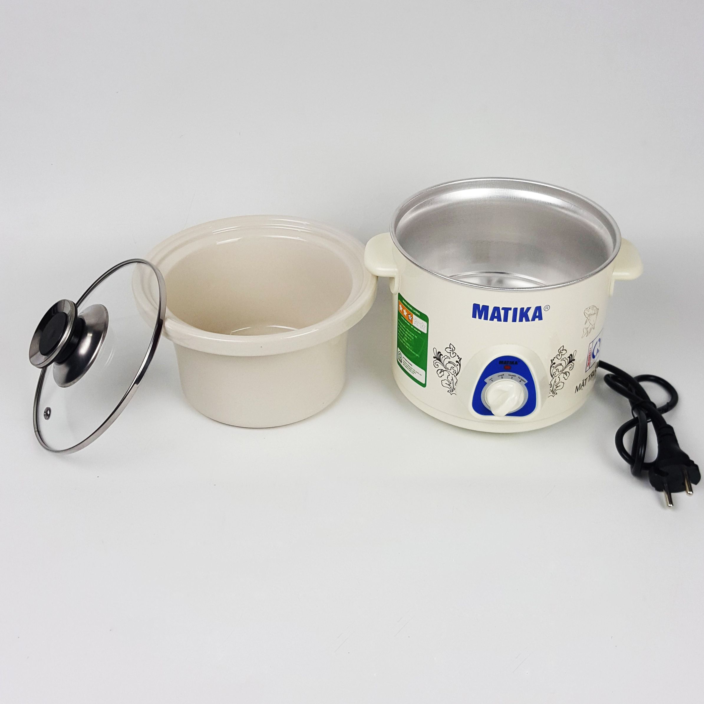 12 months warranty high quality 3 cooking modes mtk-9125 2.5 liter slow cooker cover